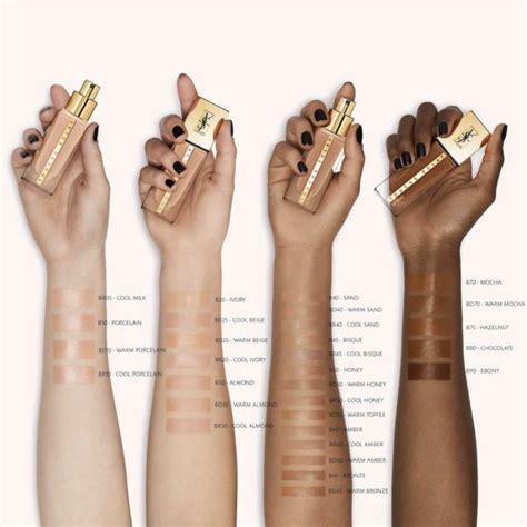 ysl touche éclat foundation shades explained